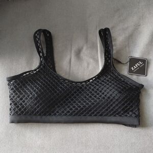 Zaful Mesh with Bra Cup Top Size M NWT